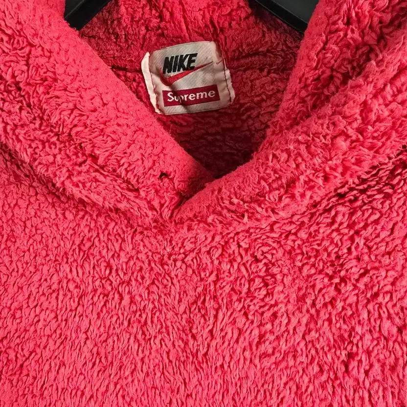 Nike x Supreme Red Fuzzy Hoodie - Men's Large thumbnail 4
