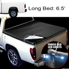 Fits 05-11 Dodge Dakotaraider 6.578 Bed Snap-on Tonneau Cover16x Led Lights