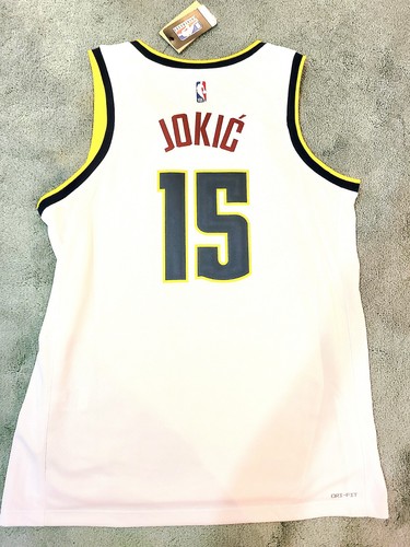 Nike NBA White Denver Nuggets Nikola Jokic #15 Association Jersey Men's 52 XL