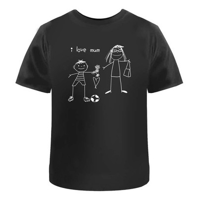 'I Love Mum' Unisex T-Shirt -  100% Cotton (S-XXL) (TA052818)