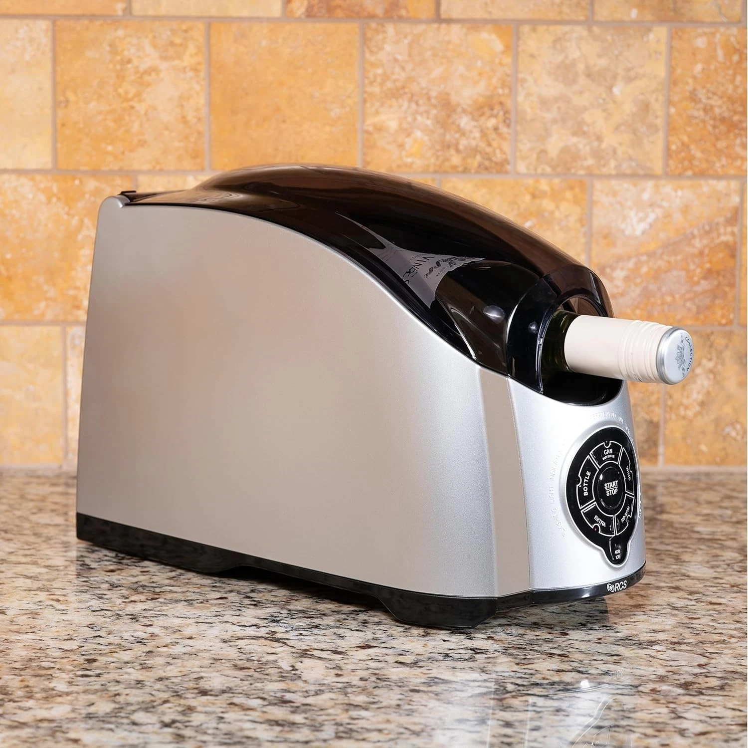 Rapid Beverage & Wine Bottle Chiller, Automatic Quick Chill Functionality