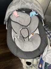 Electric Baby Swing Cradle Infant, Bluetooth Control Remote Control