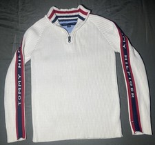 Tommy Hilfiger Youth Boys Medium 1/4-Zip Ribbed Pullover Sweater