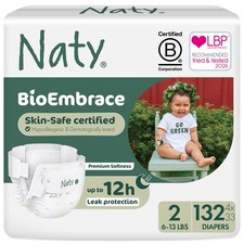Newborn Diapers Sensitive Skin Size 2 613 lbs 132 Ct