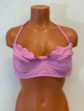 Kate Spade Womens Marina Piccola Scalloped Underwire Bikini Top Size XL -
