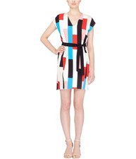 Catherine Malandrino Womens Printed Shirt Dress, multicolor, S