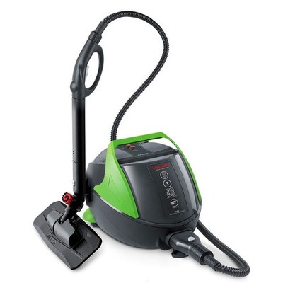 Polti Vaporetto Pro 95_Turbo Flexi, Zylinder-Dampfreiniger, Schwarz, Grün, Taste