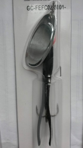 PAQUETE DE 5 SEÑUELOS 21g VOLADORES C PLATA ORO COOPER HOJA SPINNER SALMÓN FEFC02 - Imagen 9 de 22