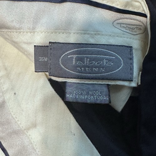 Talbots Anzughose Herren 100 % Wolle schwarz Größe 36 x 32 – klassische maßgeschneiderte Passform - Bild 8 von 8