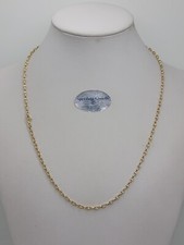 Collier Unisex À Maille Marine En Or Jaune Et Blanc 18KT 5,3 Grammes (7163)