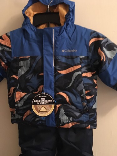 COLUMBIA OMNI GOLD STND 2 PC Mighty Mogul TODDLER SNOWSUIT Sz 2T Wolves NWT - Picture 3 of 12
