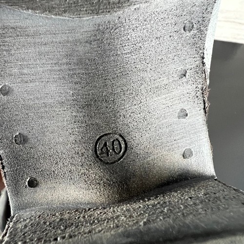 Miz Mooz Booties Women's EUR 40 Gray Leather Double Zipper Ankle Heeled Boots - Picture 14 of 18