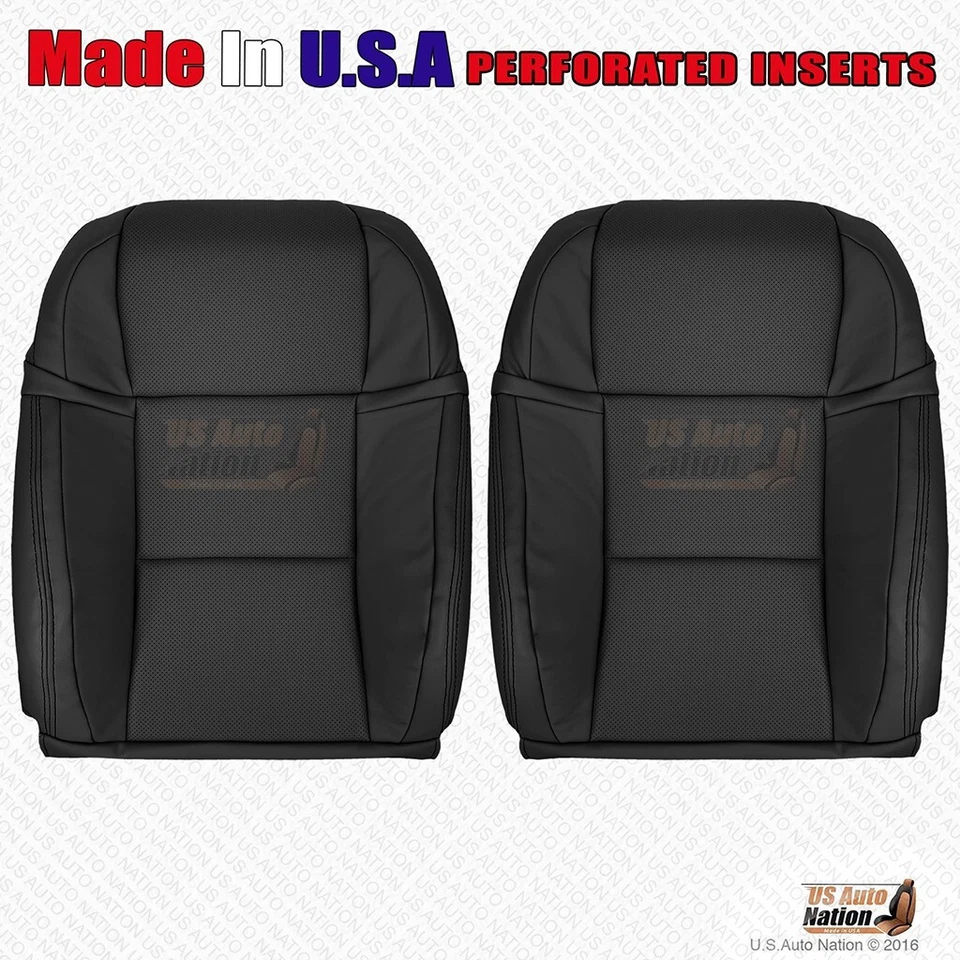 Para Lexus GS350 F-Sport 2017 2018 2019 2020, parte inferior y superior cubierta de cuero negra Foto 2 de 4