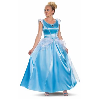 Damen Disney offizielles klassisches Aschenputtel Kostüm Erwachsene Prinzessin Kostüm