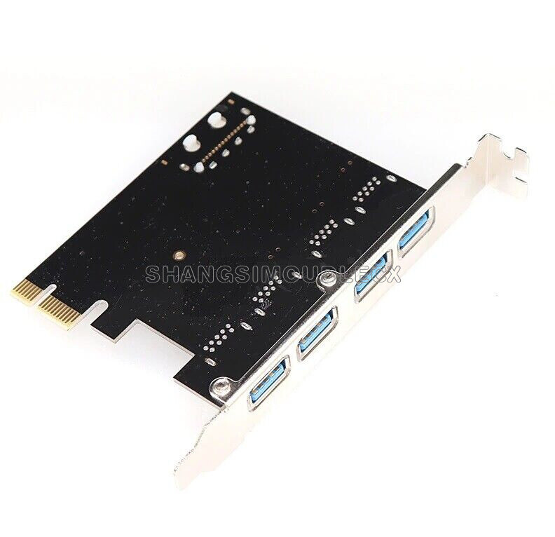 Carte PCI Express 4 Ports USB 3.0 Pour PC - Hub Contrôleur - Neuf