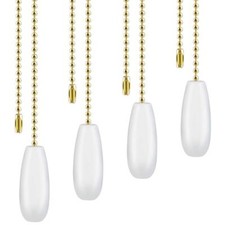 4 Pack Ceiling Fan Chain Pulls Wooden Pull Chain Extension For Ceiling Light Fan