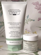 Christophe Robin Hydrating Leave In Cream For Hair 150ML & Purifying Scrub 40ml