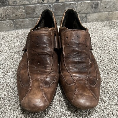 corvari itailian leather shoes brown 41.5 | eBay display picture 2