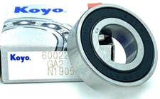 KOYO 6002 2RS DEEP GROOVE BALL BEARING, RUBBER SEALED 15x32x9 mm