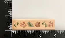 Hero Arts Small Fall Autumn Leaf Border Wood Mounted Rubber Stamp