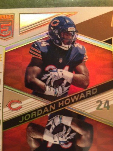 JORDAN HOWARD Gold PRIZM 2018 GOLD REFRACTOR SSP Elite Deck #8 Bears #/10 SP - Picture 9 of 12
