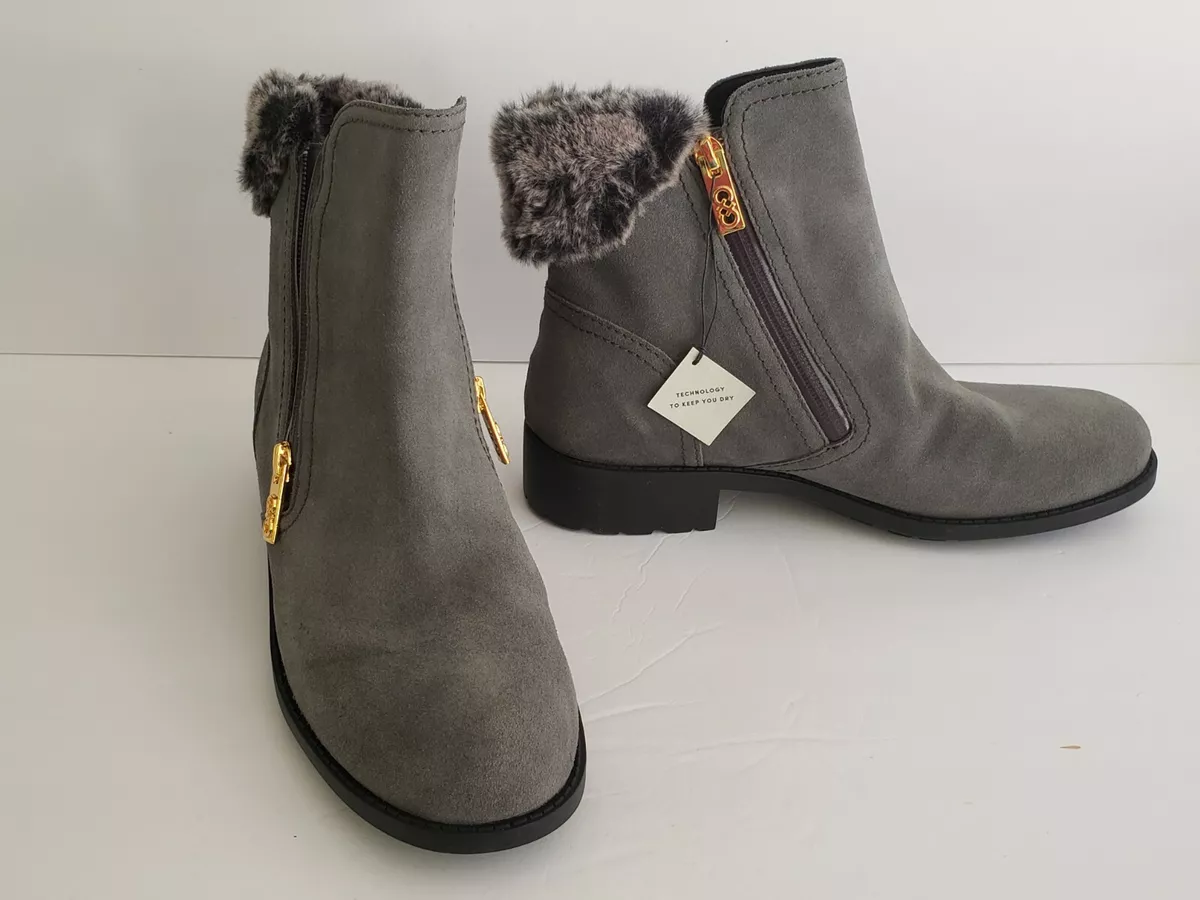 Cole haan quinney suede faux fur bootie deals