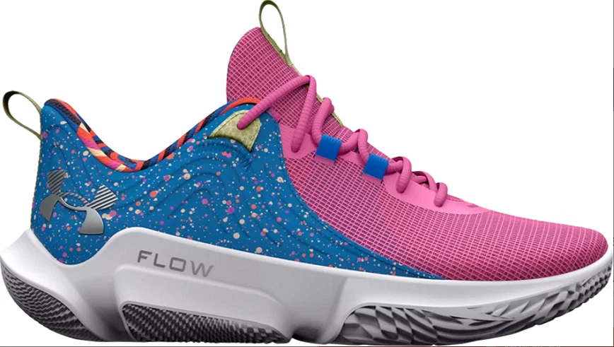 Under Armour Flow Futr X 2 Pink Edge Trainers Girls Size UK 4.5