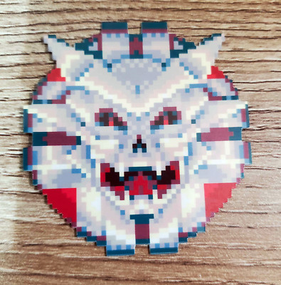 Sinistar Sticker, laminated glossy retro arcade game sprite pixel art decal