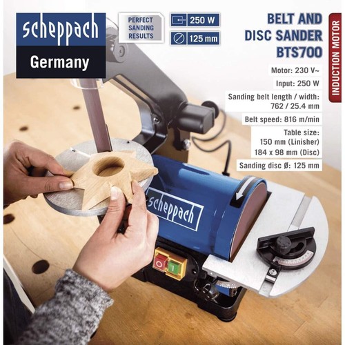 230V CLARKE WOODWORK CARPENTERS BELT DISC AND SANDER SCHEPPACH BTS700 - 第 12/12 張圖片