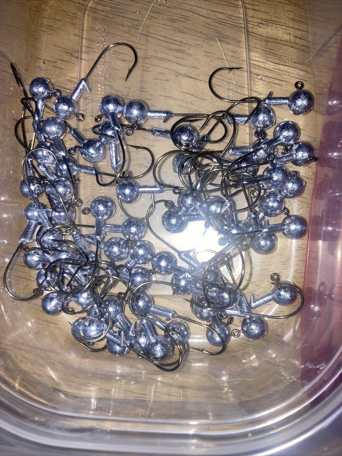 1/4 Oz Jig Heads With Barb 55 Pc eBay