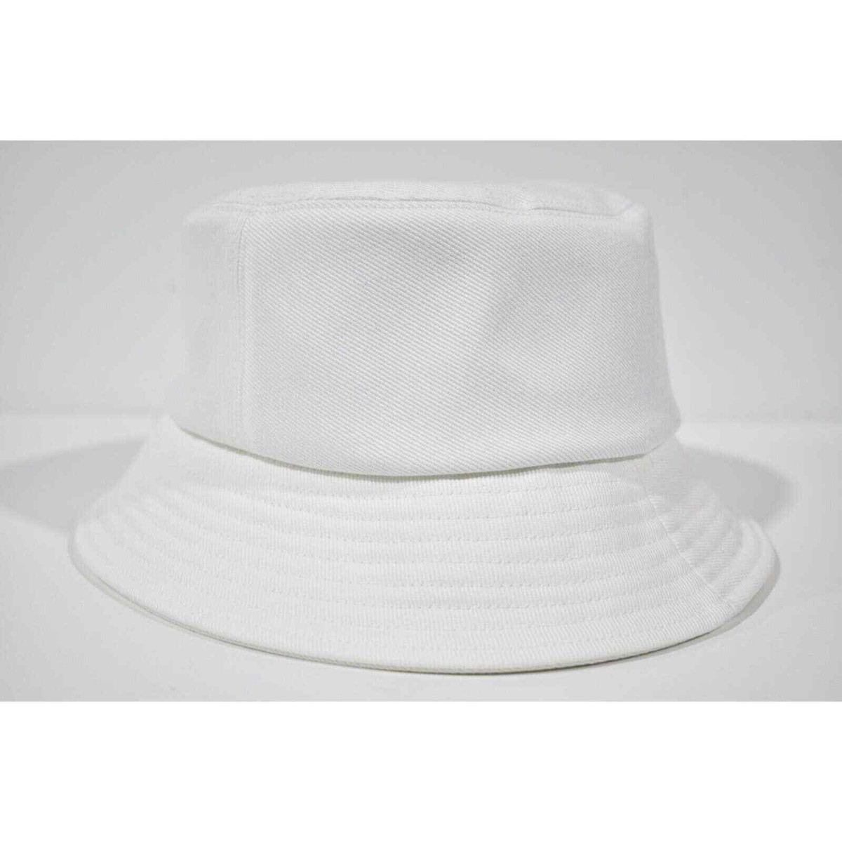 Chanel 22P White Ivory Denim Crystal Sequin Logo Sun Cloche Bucket