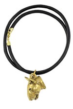 Bull Terrier, Bull Terrier I - Dog Collar, Gold-Plated Pendant For Dog Lovers