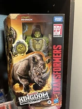 Transformers War For Cybertron: Kingdom Rhinox Voyager Class Figure Kids Toy NEW