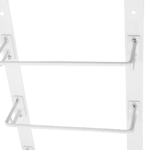 Window Well Ladder 6 Steps Heavy-Duty Steel Ladder 20"W x 68.5"H Egress Ladder - Picture 9 of 17
