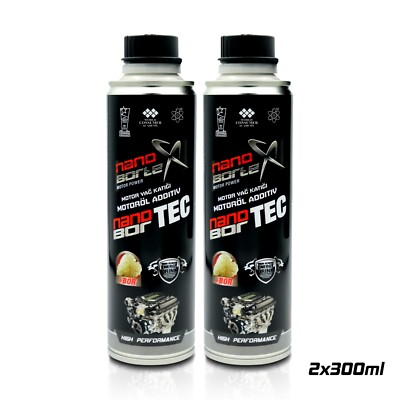 NanoBorTeX 2x300ml Motoröl Additiv Motorschutz Bor Motorbeschichtung Öl Additiv