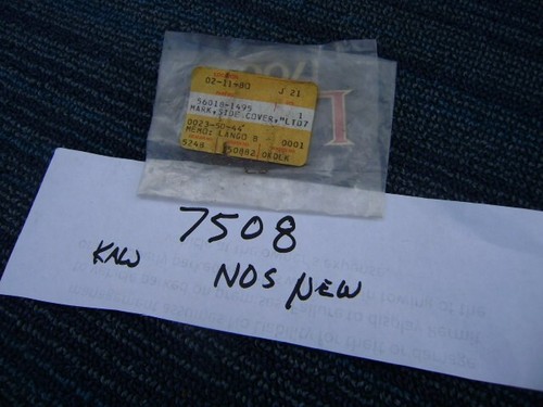 Kawasaki LTD 700 NOS OEM Sidecover Badge Kawasaki 56018-1495 my sku 7508 - Picture 3 of 6
