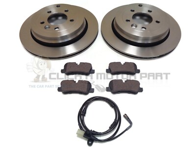 LANDROVER DISCOVERY 3 2.7 TD V6 2004-2009 REAR 2 BRAKE DISCS AND PADS & SENSOR