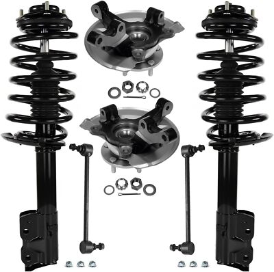 Front Steering Knuckles Hub Struts Spring Sway Bars for Jeep Patriot Compass FWD