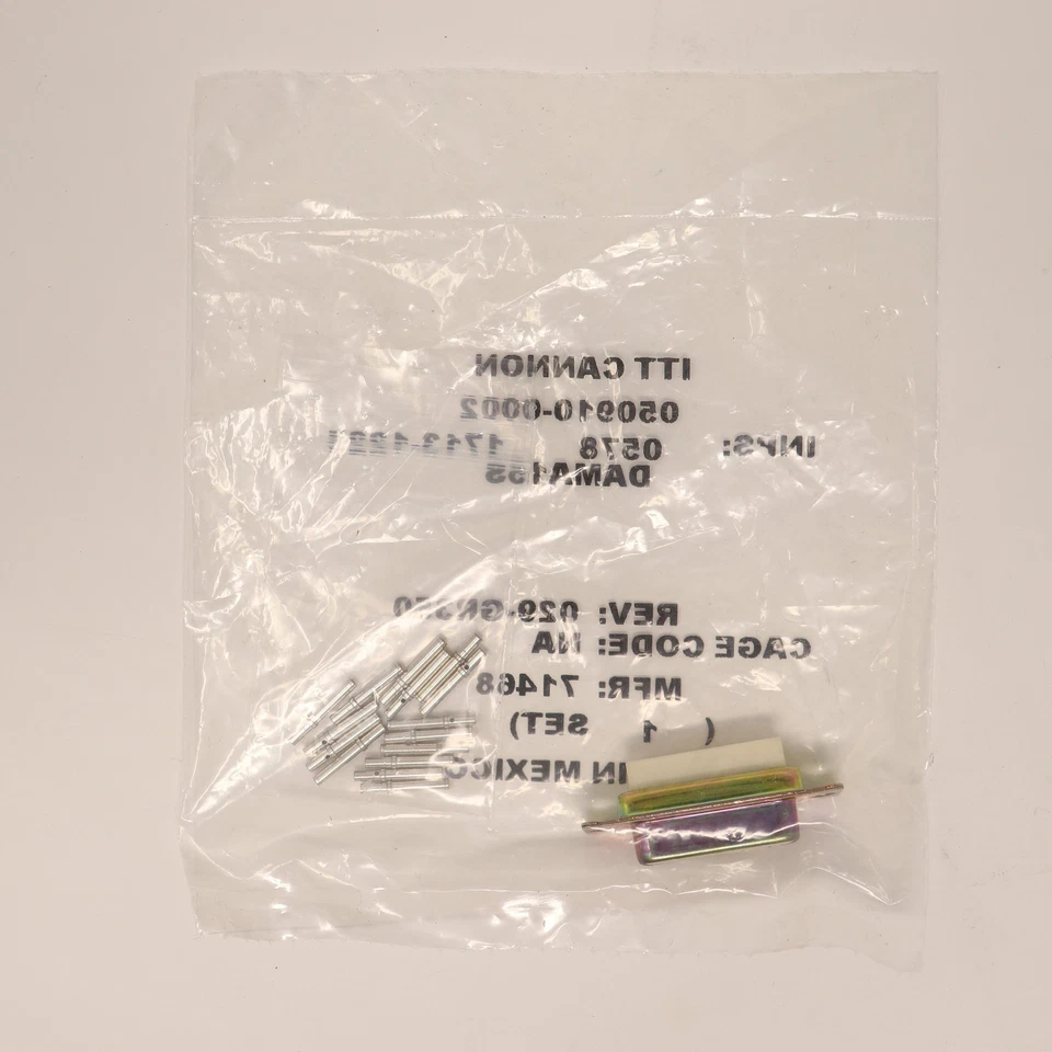 9 Pack ITT Cannon D-Sub Connector DAMA-15S - Image 3 of 4