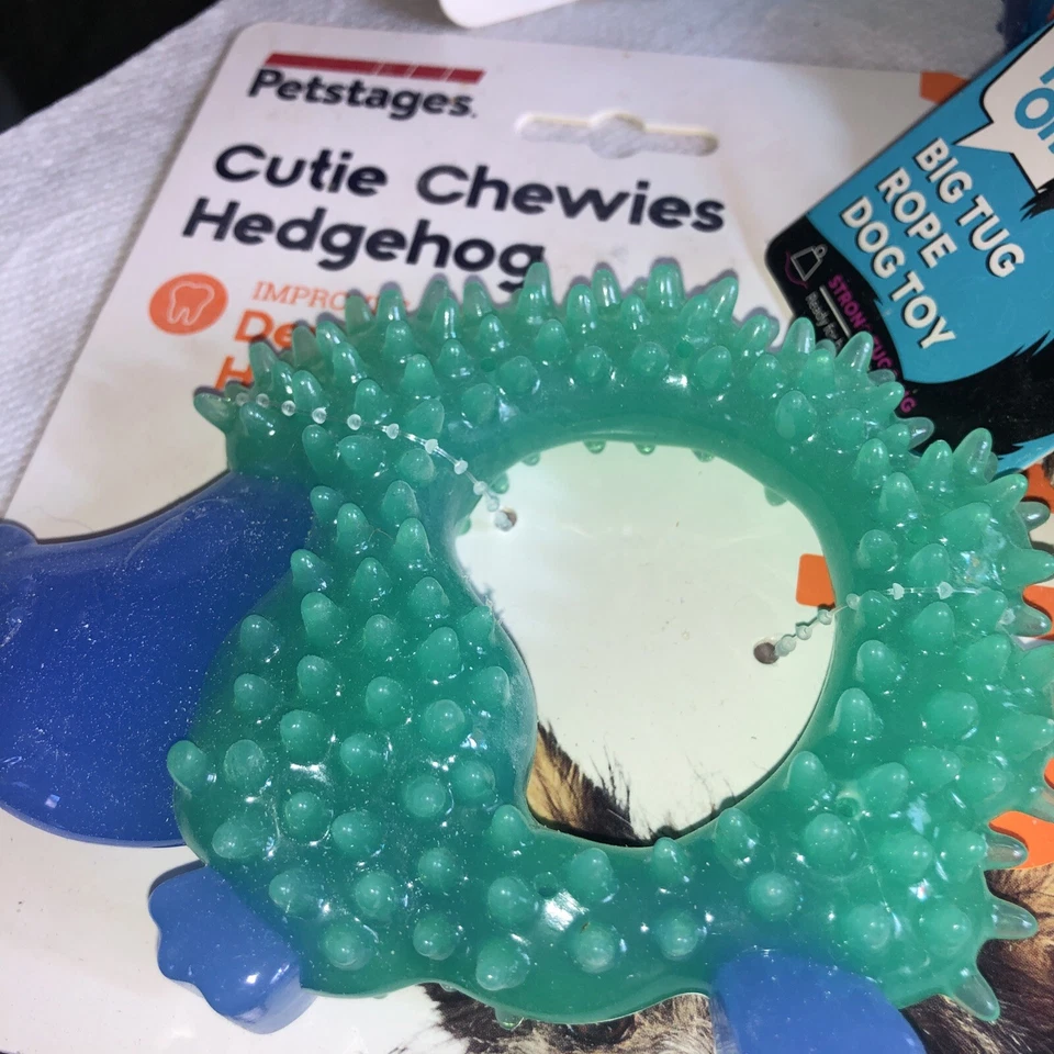 Lot Of 4 Never Used Dog Chew Toys NWT Play On, Petstages, Hedgehog, Tug Rope - Изображение 2 из 4
