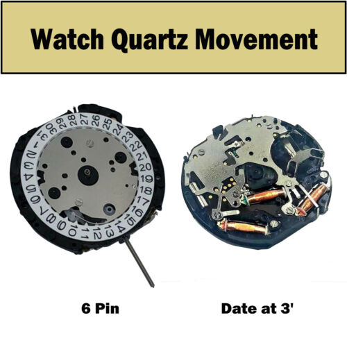 Replacement Quartz Watch Movements Date at 3' Set For Genuine Japan SII VD57C - Afbeelding 1 van 4