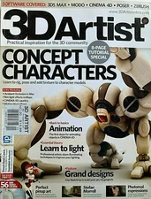 CONCEPT CHARACTERS 3D ARTIST Magazine + DVD FULL OF RESOURCES Perfect Pinup Art 
