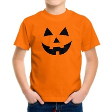 Halloween Pumpkin Jack O Lantern Face Funny Spooky Toddler Kid Youth Tee T-Shirt