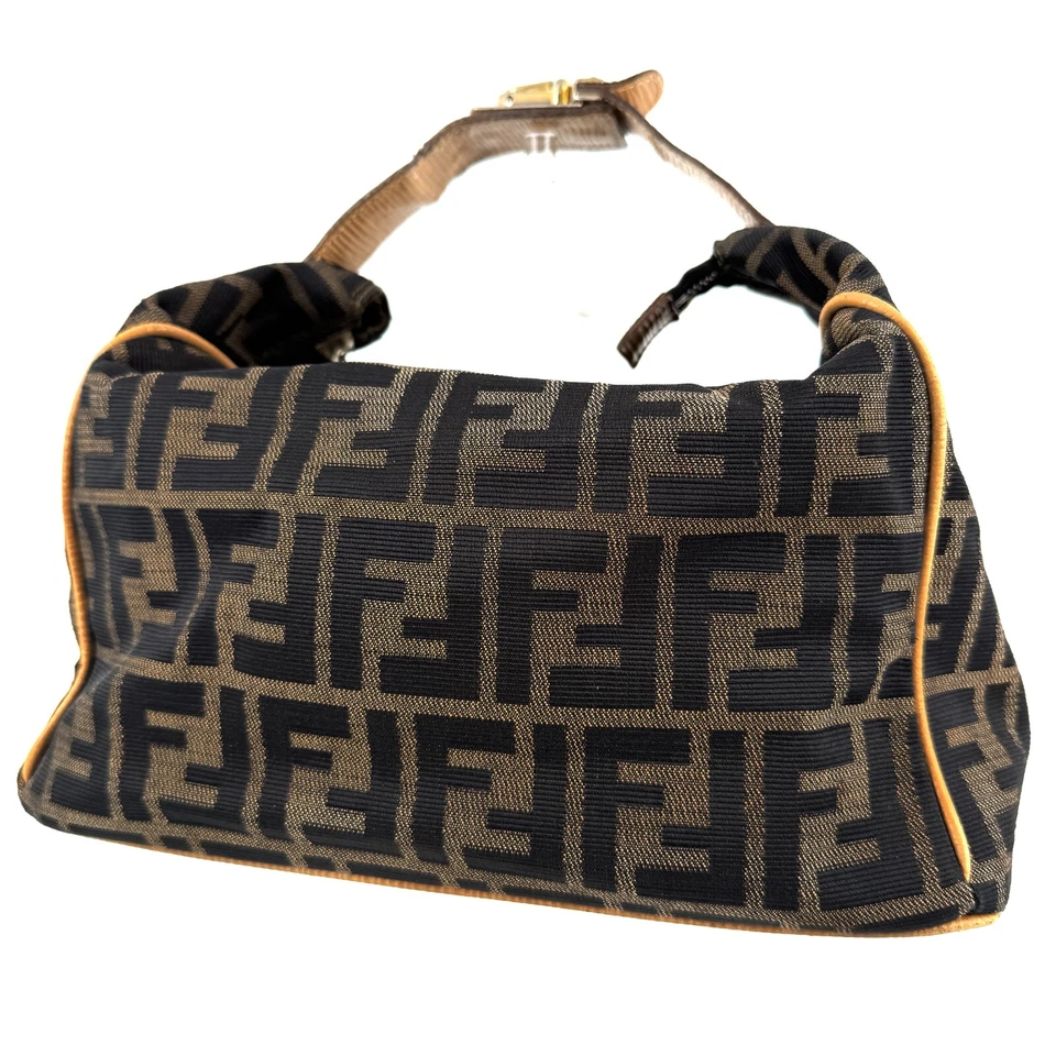 FENDI Zucca Bolso de Mano Bolso de Mano Tamaño Grande Lona Epi Auténtico F05-0206 Foto 2 de 4