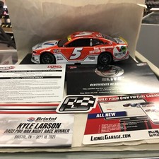 Kyle Larson ELITE 5 Valvoline Bristol Win 2021 1:24 Camaro Zl1 WX52122VALKLE