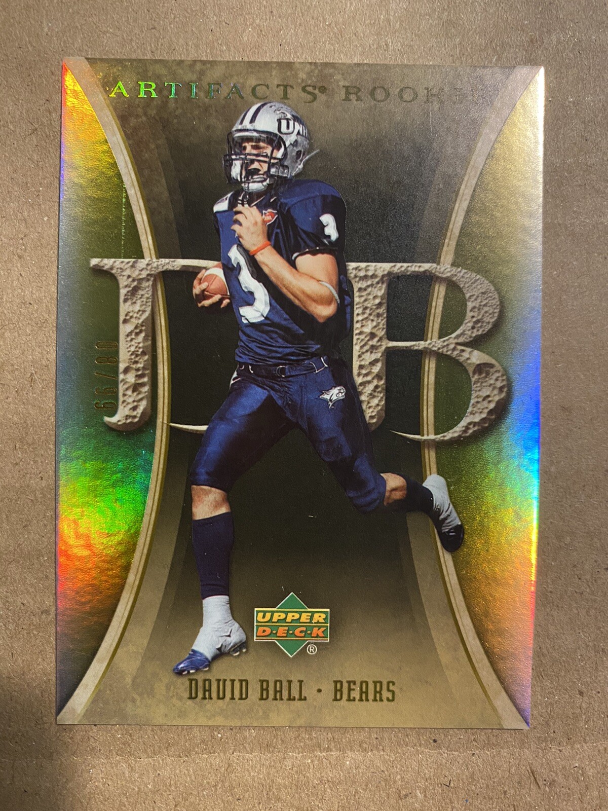 2007 Upper Deck Artifacts Rookie Gold /99 David Ball #116 Rookie RC