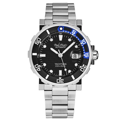Paul Picot Men's 'Yachtman III' Black Dial Automatic P1151.NBS.SG.4000.3614
