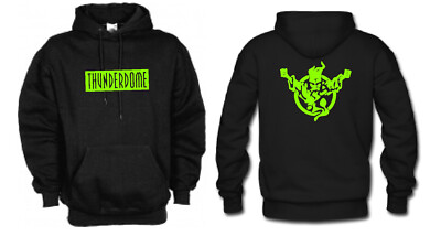 THUNDERDOME Kapuzenpullover, Fot, NEONGRÜN, Größe XXL