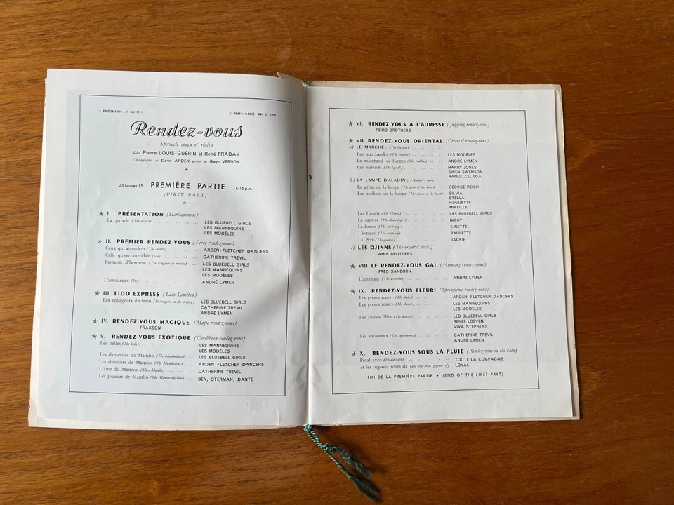 Original Lido Paris Programme 31st May 1951 - Image 3 of 4