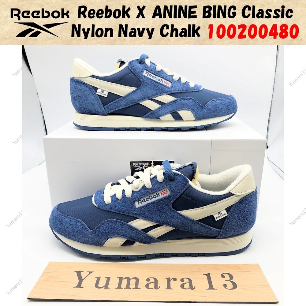 Reebok X ANINE BING Classic Nylon Navy Chalk 100200480 Men's Size